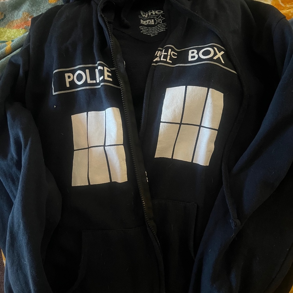Dr. Who Zip Up Hoodie 2x